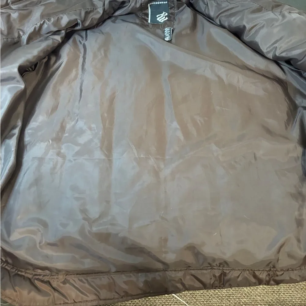 Rocawear Puffer Zip‎ Winter Jacket Brown Men 2XL